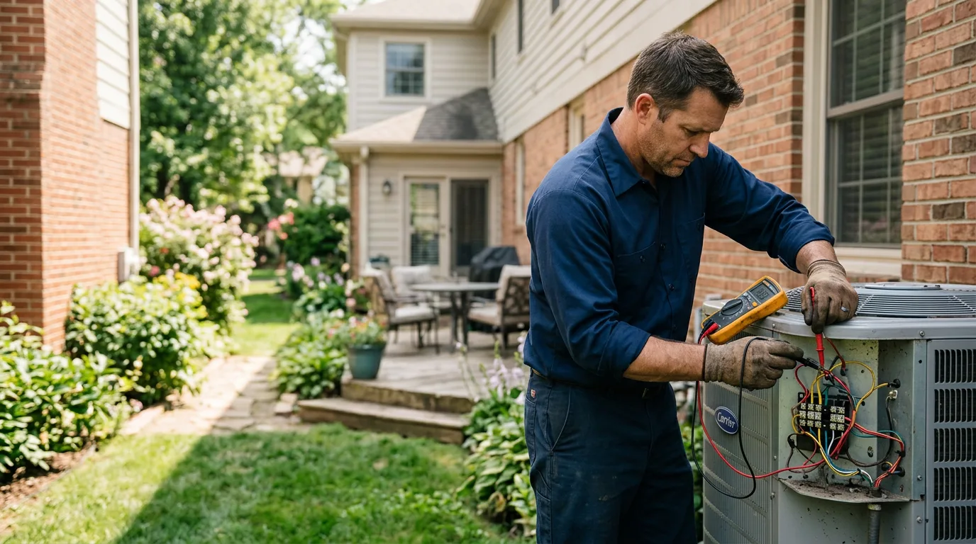 HVAC technician working near Manhattan, MT